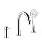 Gessi Via Tortona bathtub mixer with hand shower 18637 | Edilceram Design