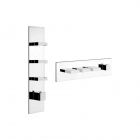 External part thermostatic mixer Gessi Rettangolo 43026 | Edilceram Design