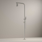 Freestanding Outdoor Shower Column Hotbath Archie AR090 | Edilceram Design