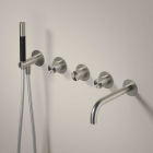 Steel Wall Bathtub Set+Fitted Part Hotbath Archie AR7072+HBCB7072 | Edilceram Design