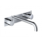 3-Hole Deck-mounted Washbasin Mixer + Built-in Part Hotbath Cobber CB006T-18+HBCB005T | Edilceram Design