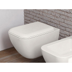 Ceramica Cielo Shui Comfort CPVSHCOTF white frictioned thermoset toilet seat cover | Edilceram Design