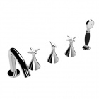 Freestanding Shower Tub Set Stella 130 3256TR308 | Edilceram Design