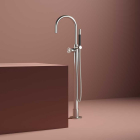 Freestanding Basin Mixer + Built-in Part Hotbath Cobber Work CW078W+B077.010 | Edilceram Design