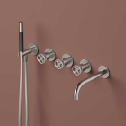 Wall-mounted Bathtub Mixer + Built-in Part Hotbath Cobber Work CW7072+HBCB7072 | Edilceram Design