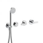 Shower/Tub Set + Recessed Part Fantini Icona Deco R117B+R117A | Edilceram Design