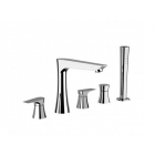 Daniel Diva DV4491 external bathtub mixer with hand shower | Edilceram Design