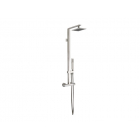 Gessi Rettangolo 23447 wall-mounted thermostatic shower mixer with shower head and hand shower | Edilceram Design