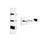 Gessi Rettangolo Wellness 43032 wall-mounted thermostatic shower mixer | Edilceram Design