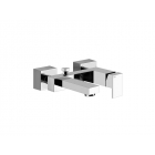 Gessi Rettangolo J 20013 external bathtub mixer with diverter | Edilceram Design