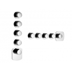 Gessi Tondo Wellness 43238 wall-mounted thermostatic shower mixer | Edilceram Design