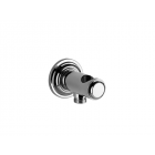 Gessi Venti20 65161 water outlet with shower holder for wall-mounted hand shower | Edilceram Design