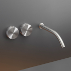 Cea Design Giotto GIO 42 two-handle wall-mounted mixer with spout | Edilceram Design