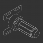 Auxiliary built-in body for Cea INC03 spouts, shower heads and hand showers | Edilceram Design