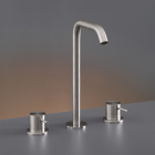 CEA Milo360 MIL79 three-hole basin mixer with swivel spout | Edilceram Design