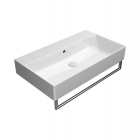 Ceramic Countertop/Wallmounted Washbasin GSI Kube 9422111 | Edilceram Design