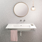 Ceramic Countertop/Wallmounted Washbasin GSI Pura 8844111 | Edilceram Design