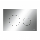 Toilet plate 2-button plastic polished chrome Teceloop 9240921 | Edilceram Design