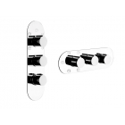Gessi Tondo Wellness 43072 wall-mounted thermostatic shower mixer | Edilceram Design