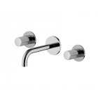 Fima Carlo Frattini So F3191L/5 three-hole wall-mounted basin mixer | Edilceram Design