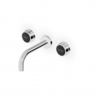 Zucchetti Savoir ZSV671 3-hole wall-mounted basin mixer with aerator | Edilceram Design