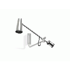 Zucchetti Closer Z94250 wall-mounted shower head with swivel arm | Edilceram Design