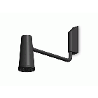 Zucchetti Closer Z94255 wall-mounted shower head with swivel arm | Edilceram Design