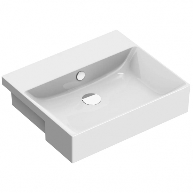 Semi-recessed wash basin Catalano Zero 1LS55ZP00 | Edilceram Design