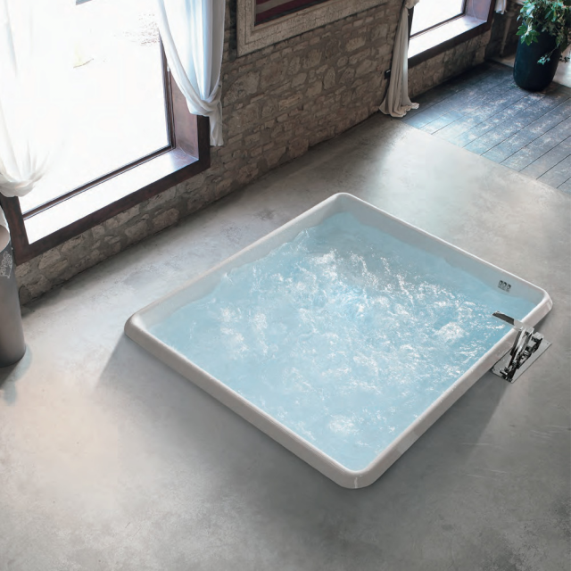 Recessed Whirlpool Tub Hafro Bolla Q 2BOA6N6 | Edilceram Design
