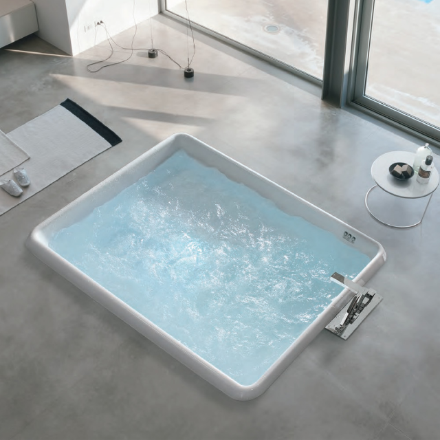 Recessed Whirlpool Tub Hafro Bolla R 2BOA7N6 | Edilceram Design