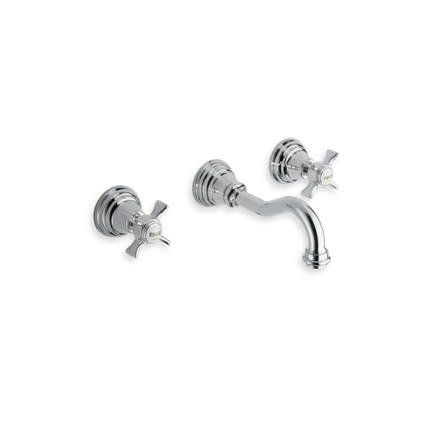 Washbasin faucet Cristina Canova 3-hole wall-mounted faucet CN242 | Edilceram Design