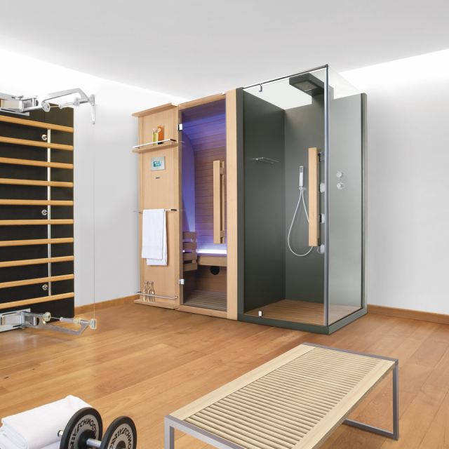 Sauna + Shower Space Hafro Cuna SCD50014-1S014 | Edilceram Design
