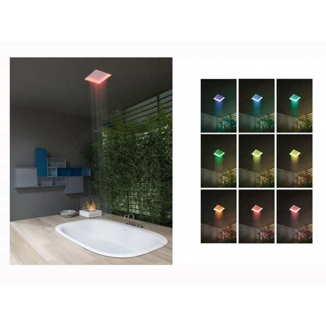 Antonio Lupi Meteo METEO1 ceiling recessed shower head with Led | Edilceram Design