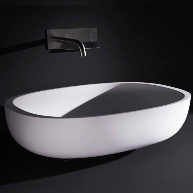 Boffi Iceland WRICAE01 countertop washbasin in Cristalplant | Edilceram Design