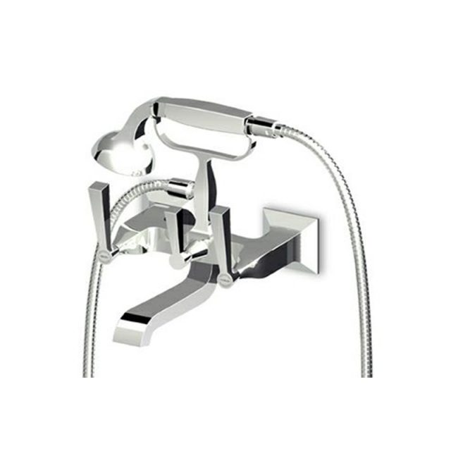 Zucchetti Bellagio ZB2228 wall-mounted bathtub/shower mixer with hand shower | Edilceram Design