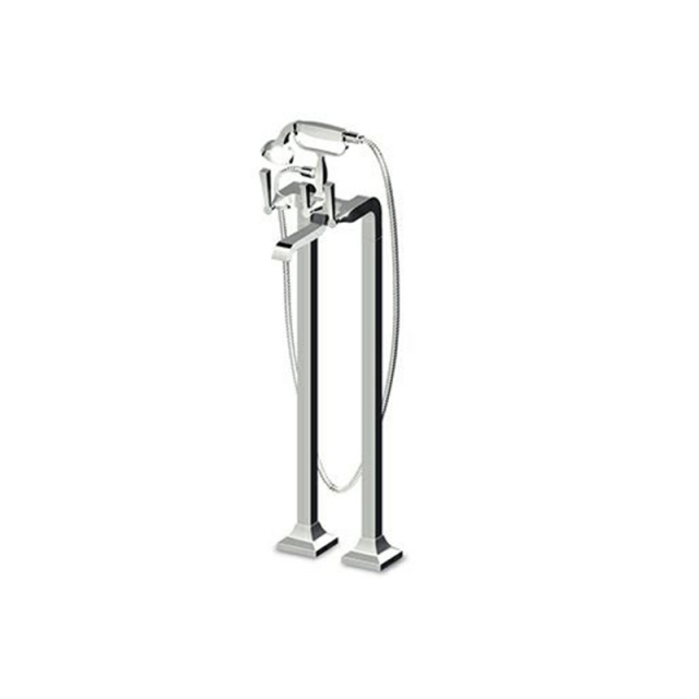 Zucchetti Bellagio ZB2247 floor-mounted bathtub-shower mixer with hand shower | Edilceram Design