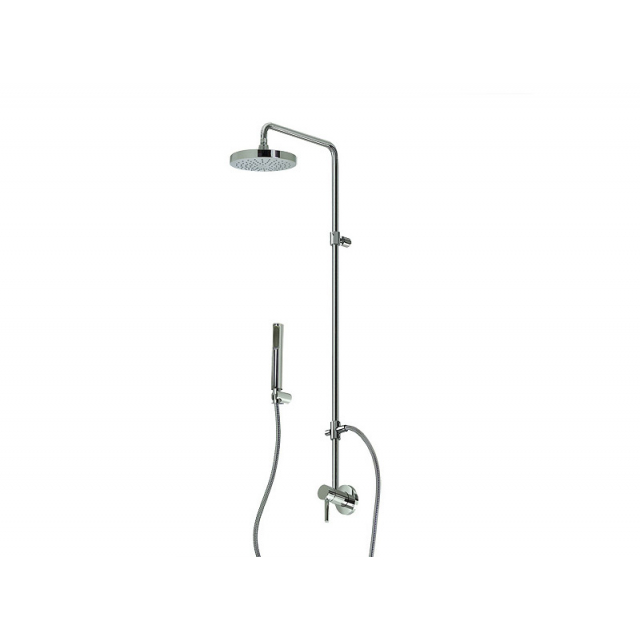 Zucchetti Pan ZP6054 shower column with mixer shower head and hand shower | Edilceram Design